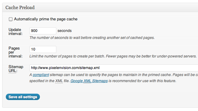 php cache warmer preloader for w3 total cache pixel envision ltd
